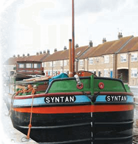 Syntan barge